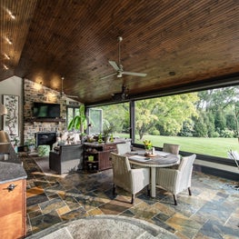 Four Seasons Room with Sliding Glass Walls