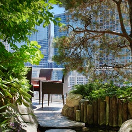Penthouse Apartment | exterior roof top Japanese garden