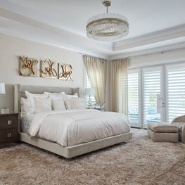 Contemporary Intracoastal Sanctuary Master Bedroom