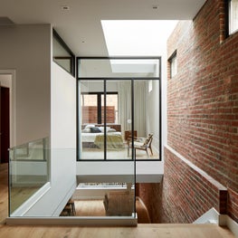 Union Square Penthouse, view peeking into Master Bedroom
