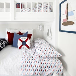 Beach house bunk room