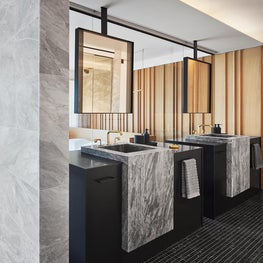 Primary Bathroom Overlooking Bedroom