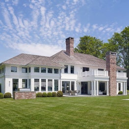 East Hampton Grounds and Read Facade of House