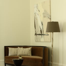 Soft Contemporary Sitting Room Vignette