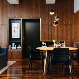Brooklyn Dining Area with Custom Millwork