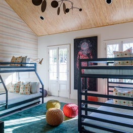 Kids Bedroom with original art by Dawn DeDeaux