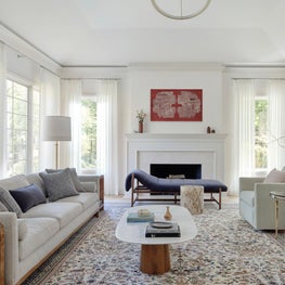 Los Altos Hills Tudor Living Room