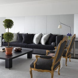 Lake Shore Drive Residence No. 1 Living Room with Regence Fauteuil Chairs.