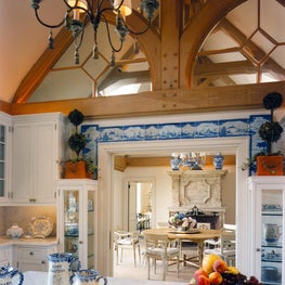 French Country-inspired kitchen of Southampton Estate 