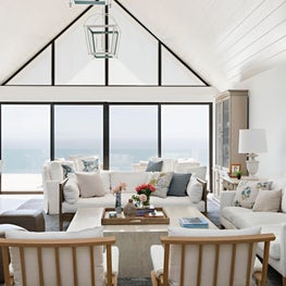 Santa Monica Living Room with a view of the Pacific Ocean