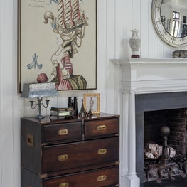 End Table and Mantel at Luxe Barn, Falmouth