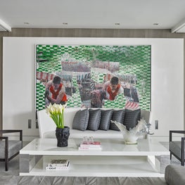 Art Collector's apartment Panama / formal living room