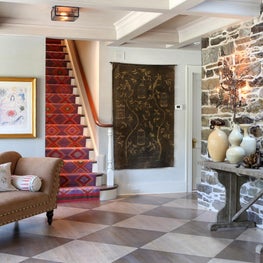 Hand-Painted Floor, Truly One of a Kind!