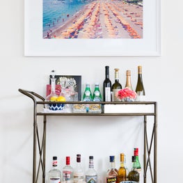 Bar Cart Vignette, Effortless Simplicity