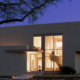 Residence for an Art Collector - Front Facade