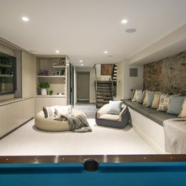 Upper East Side Townhouse - Basement Family Room
