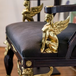 Lake Shore Drive Residence No. 2 Detail of Library Louis XV Chair.