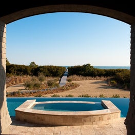 Oceanfront Loggia with Infinity Edge Swimming Pool on Kiawah Island