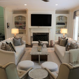 Family Room, Rich in Neutral Tones and Texture.