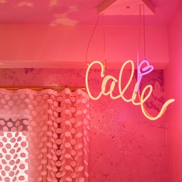 Tribeca Residence, Nursery Detail Featuring Custom Neon Installation