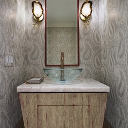 Powder Room by JMA Interior Design