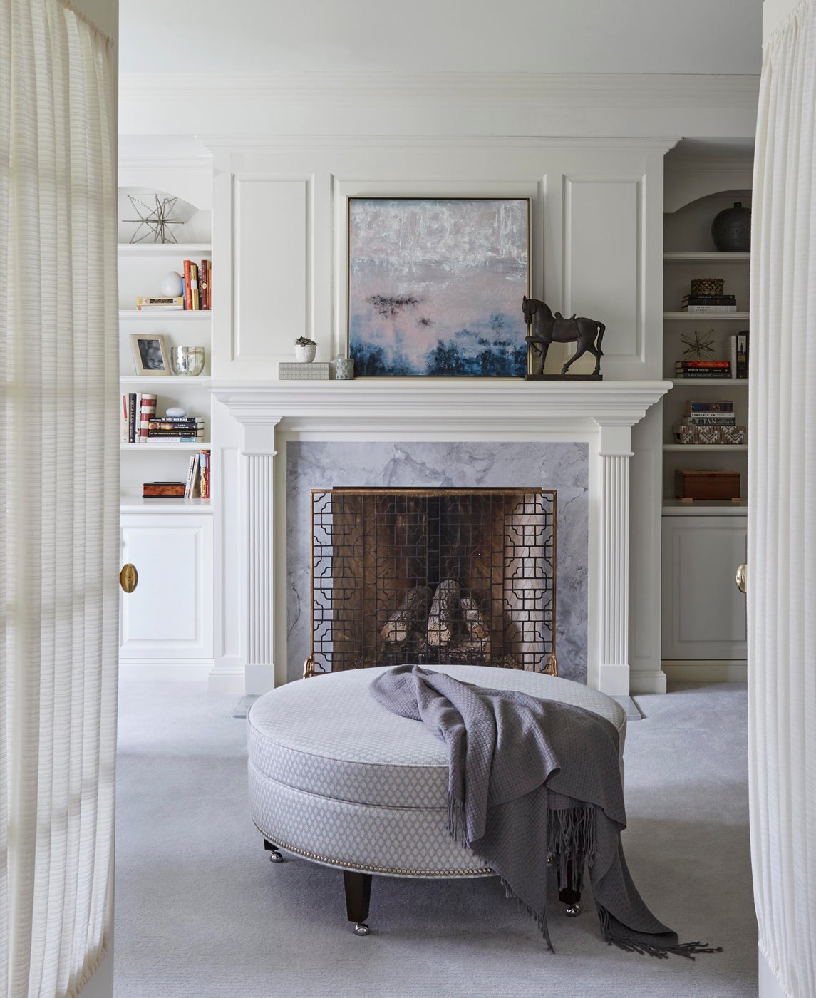 fireplace sitting area decor on Vintage Used Furniture And Decor Chairish