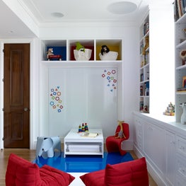 Upper East Side Apartment, A Playroom with Built-in Storage