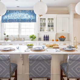 Blue and White Kitchen