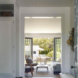 East Hampton Entryway and Living Room 