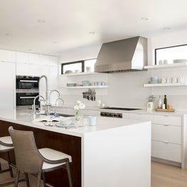 Kitchen with bar seating