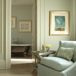 Marietta Residence Master Bedroom with trim panel molding