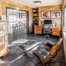 California Wine Country Renovation: Home Office & Kitchen Beyond