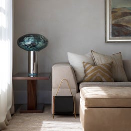  Family Home with a View- Marble Lamp Vignette 