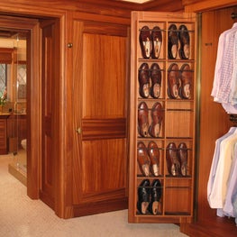 Dressing rooms which are the ultimate sanctuary of style for gentlemen.