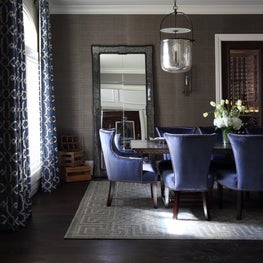 Buckhead Residence Dining Room with Wine Cellar