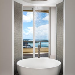 Marco Island Penthouse Master Bathroom Bathtub