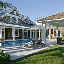 Exterior Elevation with Pool