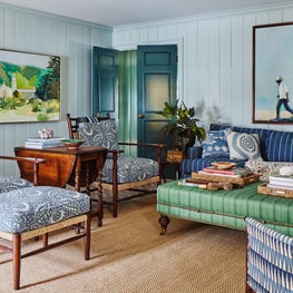 Dallas Family room with original Art 