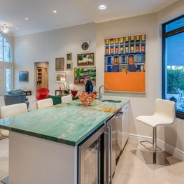 Florida Residence for Contemporary Painting and Art Glass Collectors