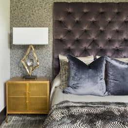 Teenager's bedroom layered in rich colors and texture