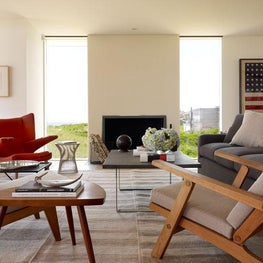 Contemporary Beach House - Living Room