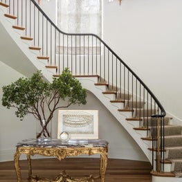 Glamour foyer with bright stairway