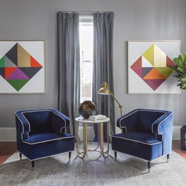Detail shot of reading nook in Family Room 