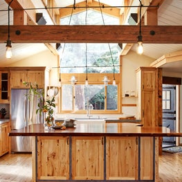 Rustic Wood Light-filled Silicon Valley Home