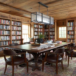 Modern/Rustic Barn Library