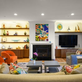 Living Room in a Contemporary Condominium