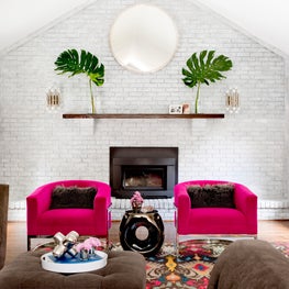 Mod, Kid-Friendly Living Room - Pleasantville, New York