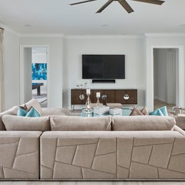 Palm Beach Intracoastal Retreat Living Room