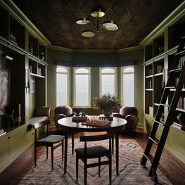 Custom Library with Vintage Touches