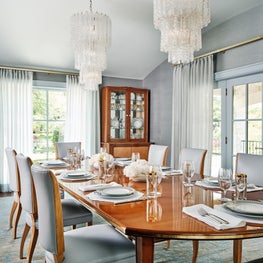 Dine in style in this Dallas dining room.
